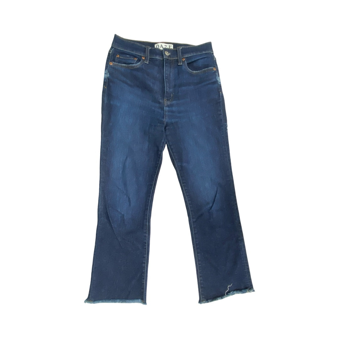 Jeans Straight By Daze In Blue Denim, Size:4