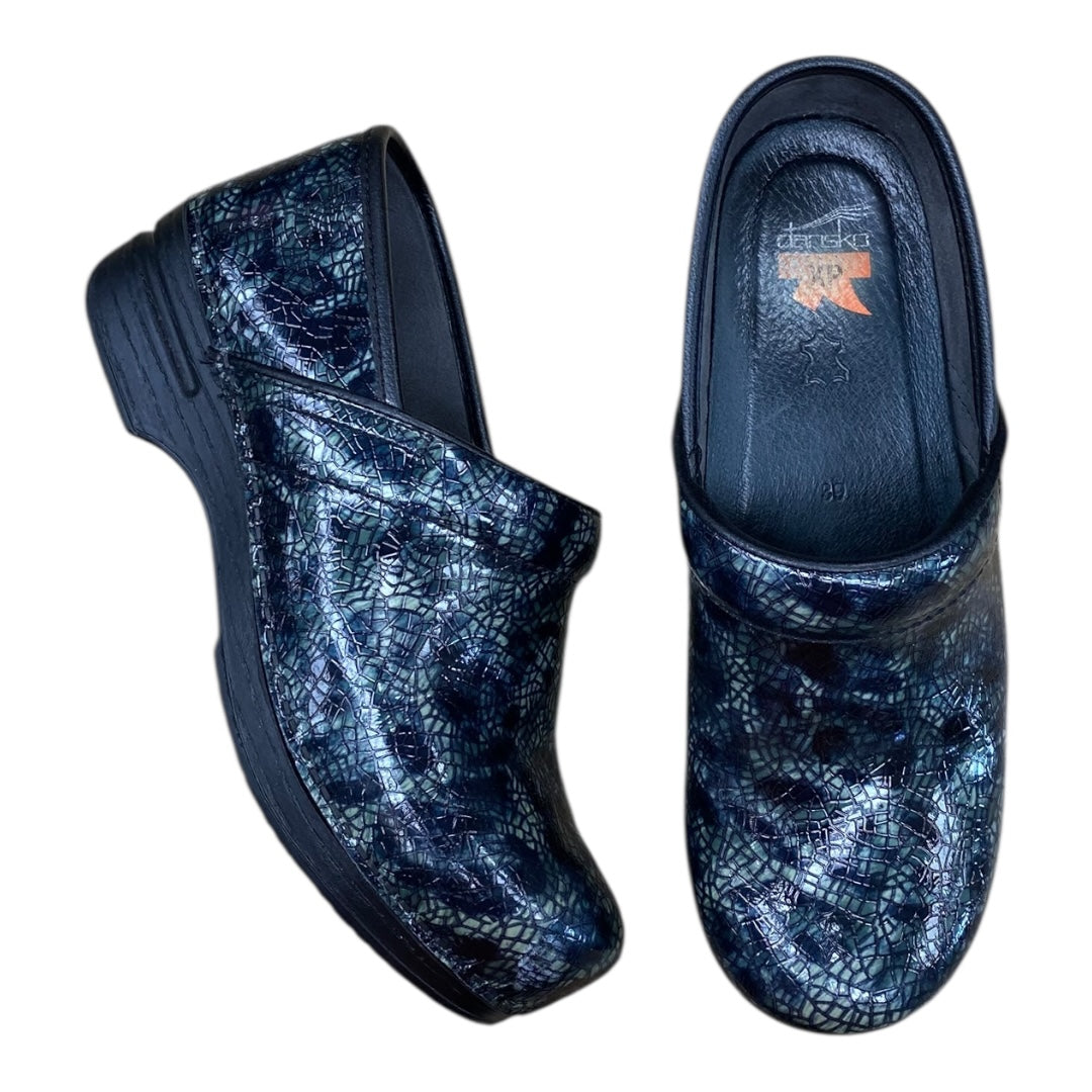 Shoes Heels Block By Dansko In Black & Green, Size:8.5