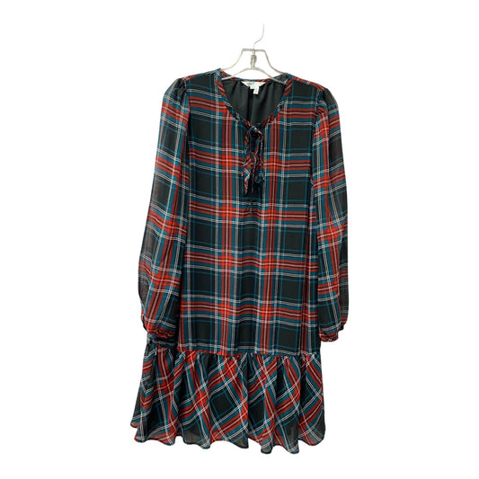 Dress Casual Midi By Draper James In Plaid Pattern, Size:M