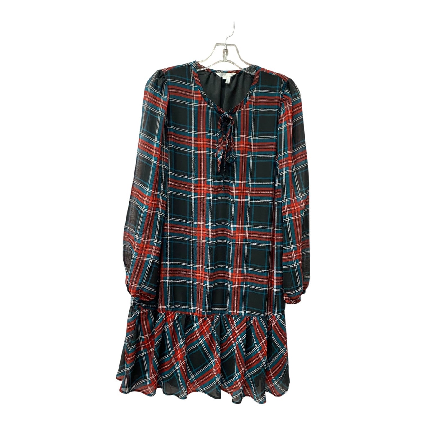 Dress Casual Midi By Draper James In Plaid Pattern, Size:M
