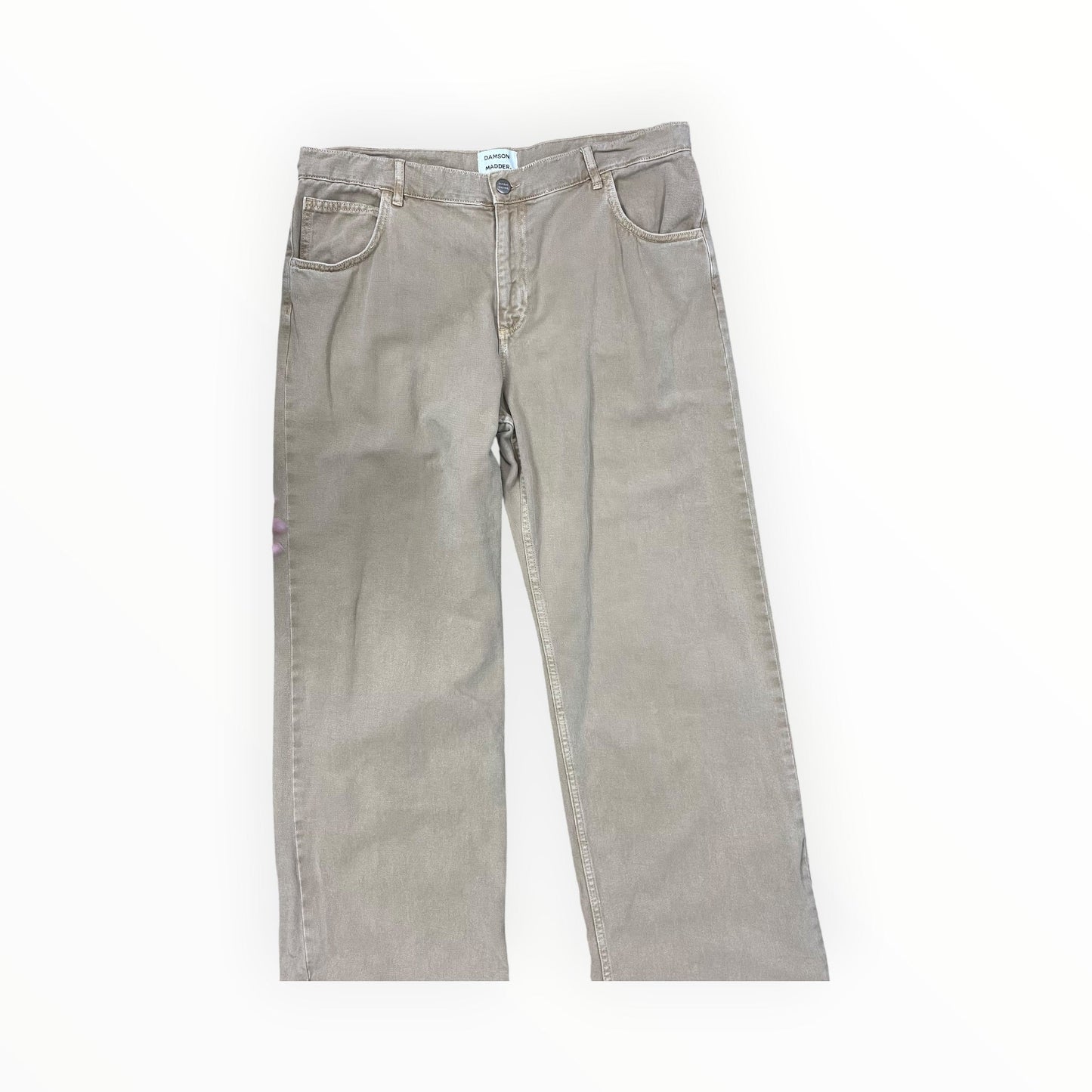 Jeans Wide Leg By Clothes Mentor In Tan Denim, Size:18