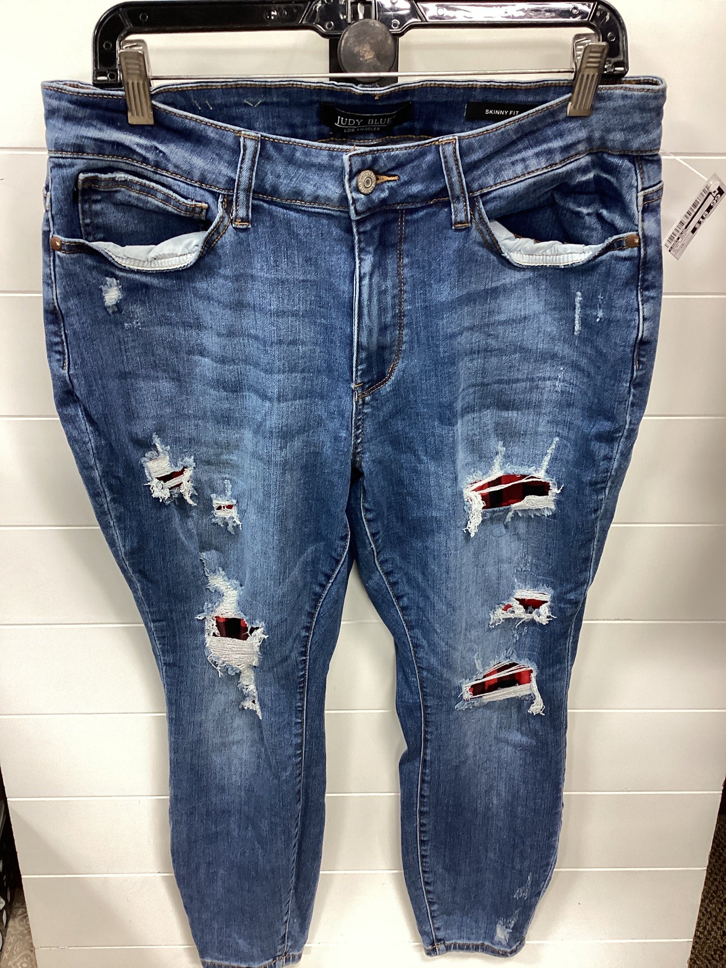 Jeans Skinny By Judy Blue In Blue Denim, Size:16