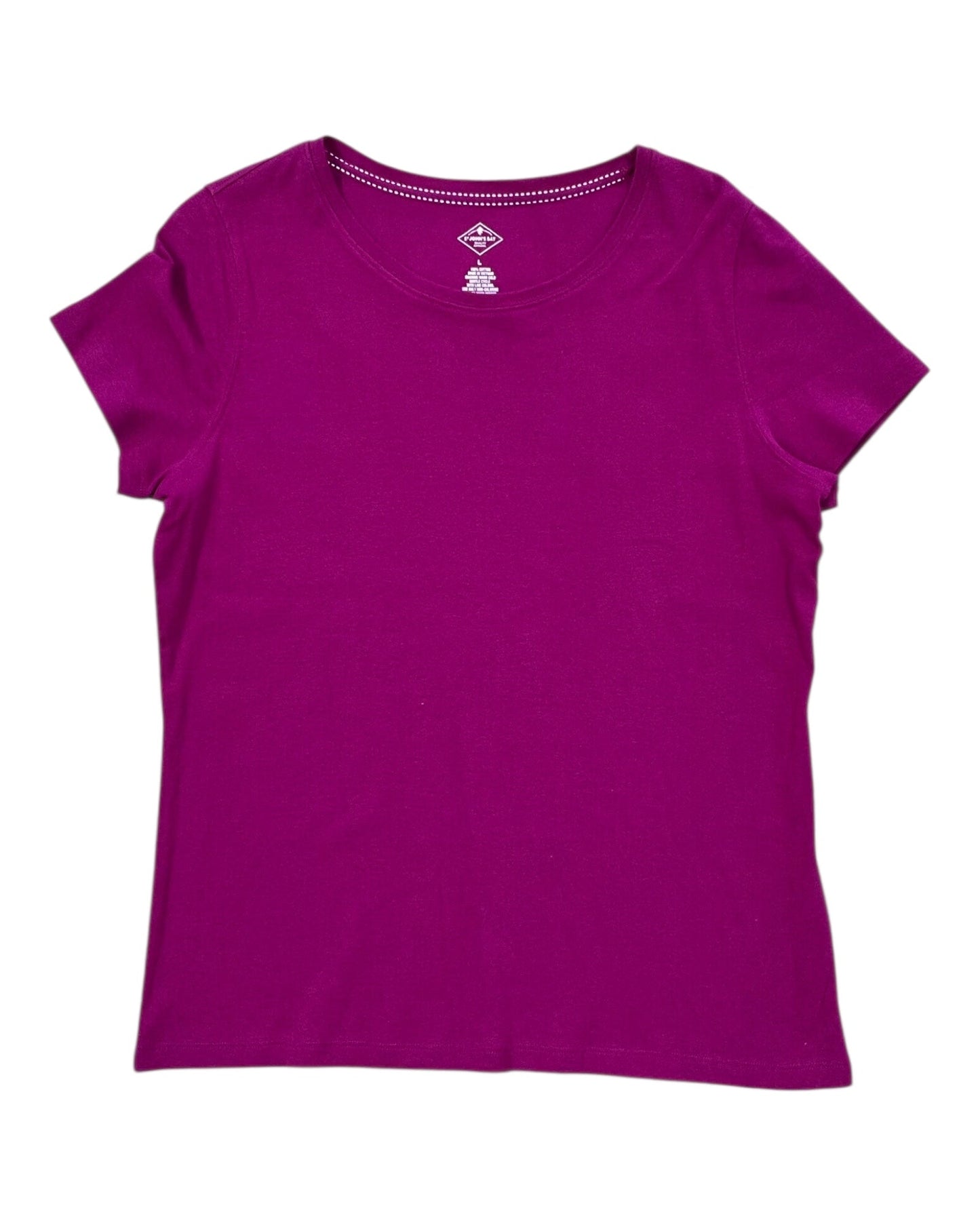 Top Ss Basic By St Johns Bay In Pink, Size:L