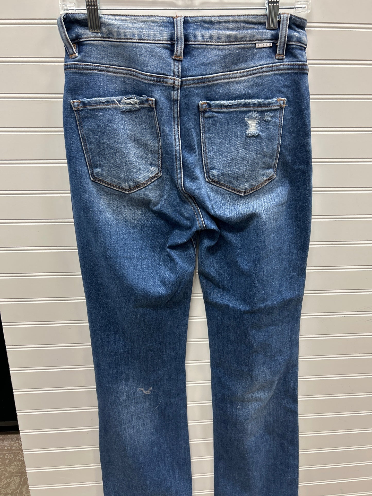 Jeans Boot Cut By Risen In Blue Denim, Size:4