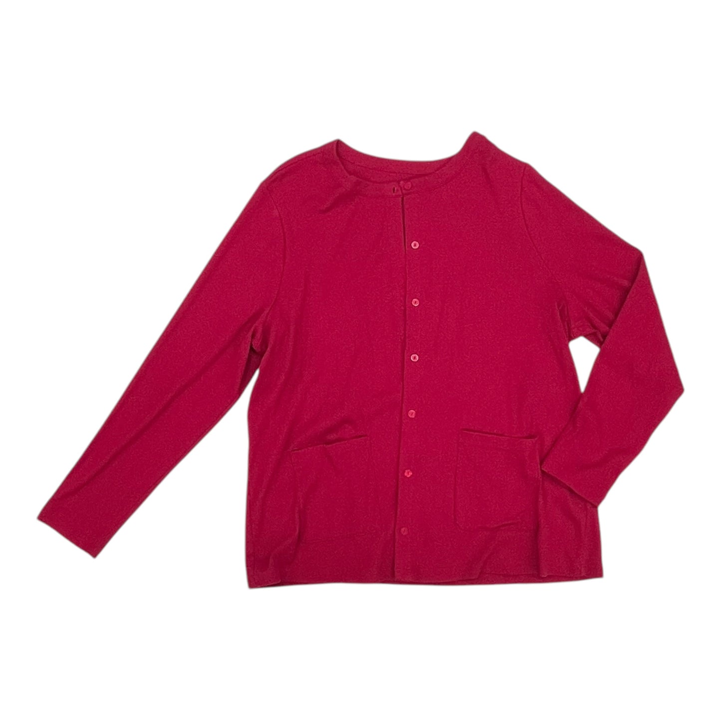 Cardigan By Isaac Mizrahi Live Qvc In Pink, Size:1X