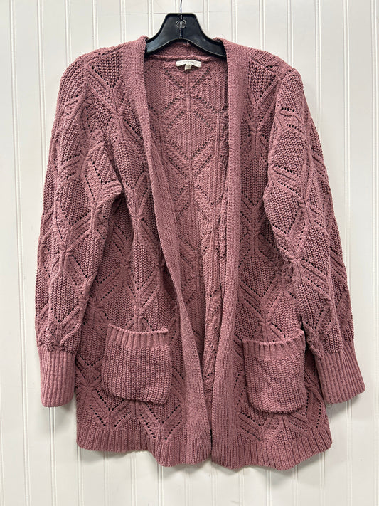 Sweater Cardigan By Maurices In Purple, Size:L