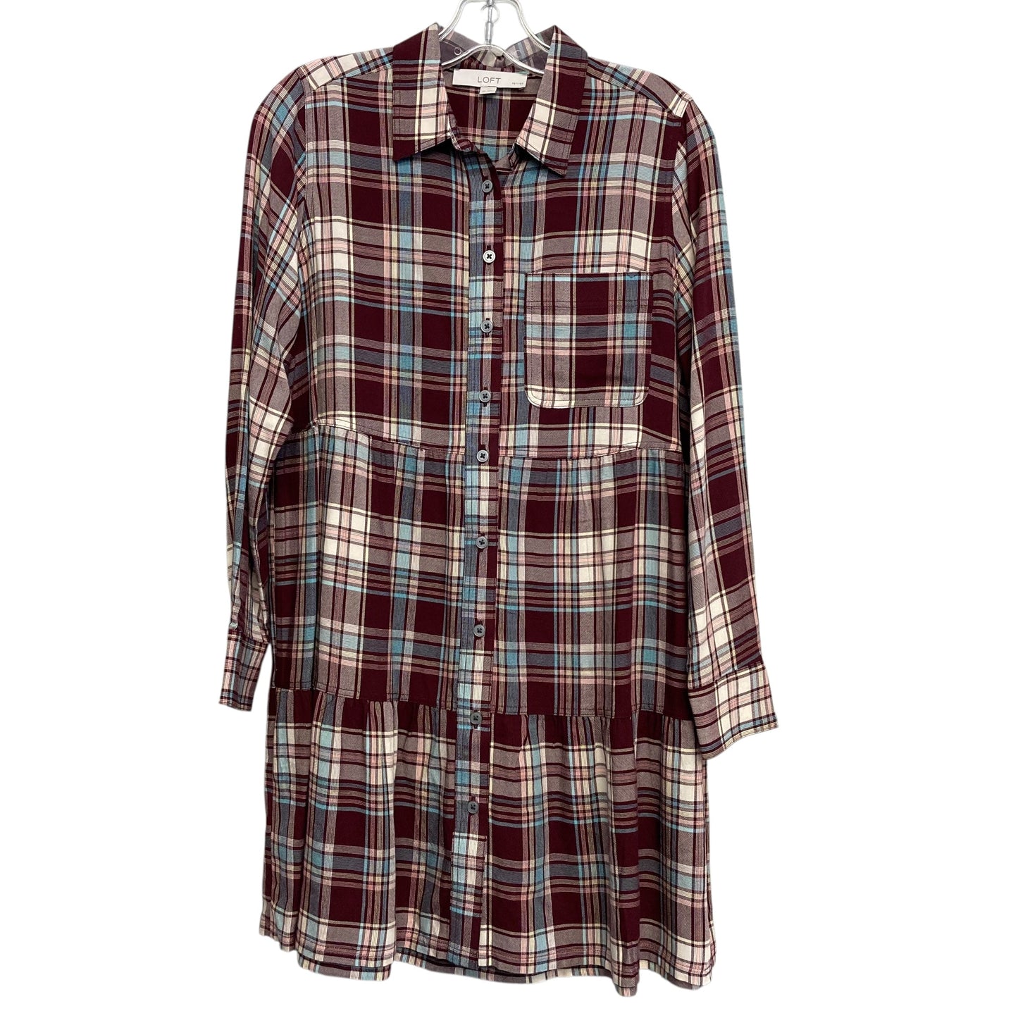 Dress Casual Short By Loft In Plaid Pattern, Size:Sp