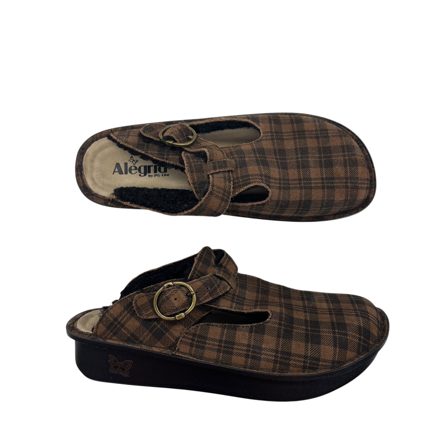 Shoes Flats By Alegria In Brown, Size:9.5