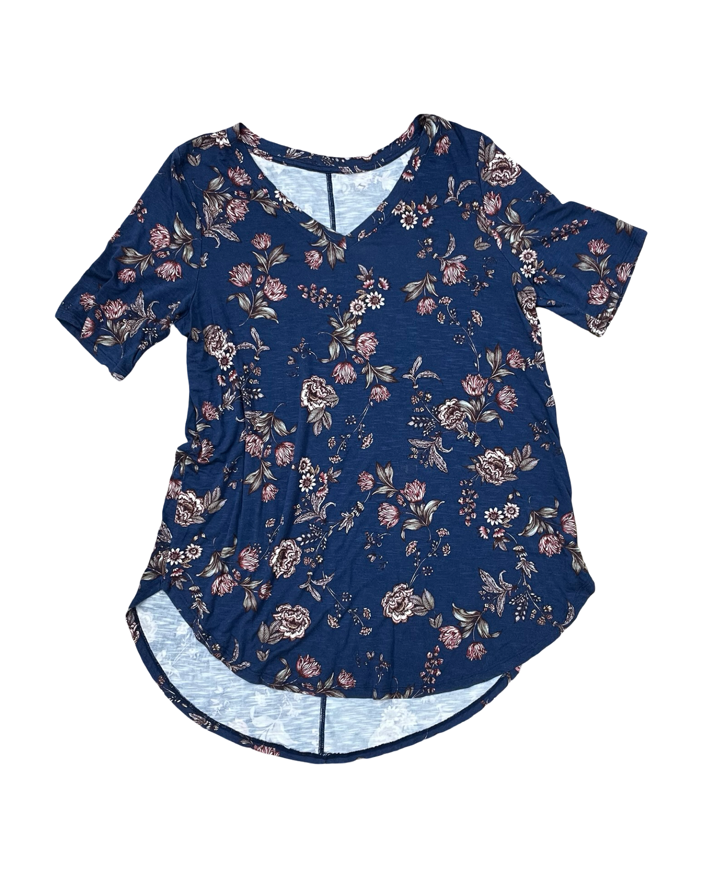 Top Ss By Maurices In Floral Print, Size:L
