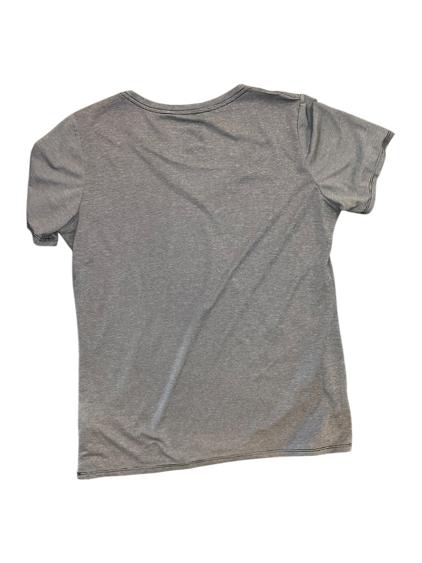 Athletic Top Ss By Nike Apparel In Grey, Size:L