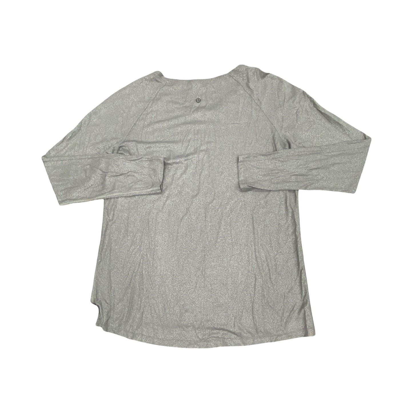 Athletic Top Ls Crewneck By Lululemon In Grey, Size:M