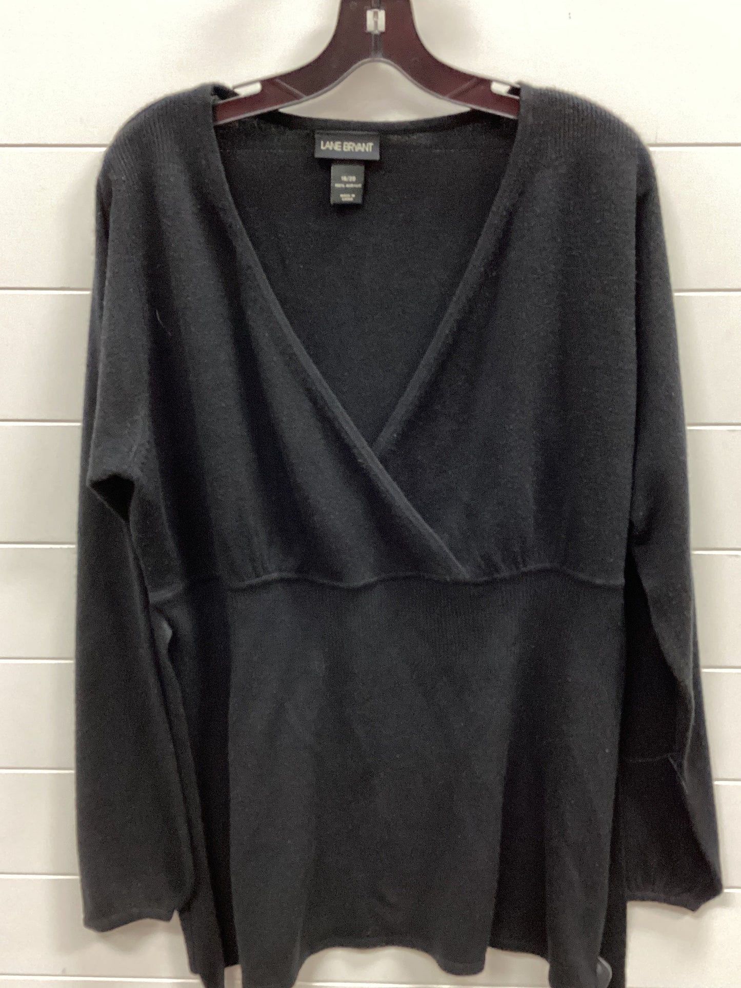 Top Ls By Lane Bryant In Black, Size:1X