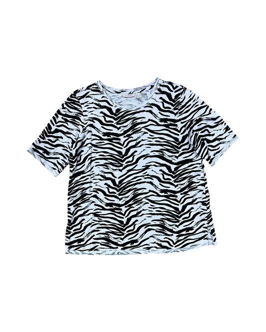 Top Ss By Logo In Black & Grey, Size:S