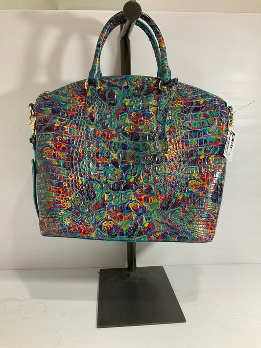 Crossbody Designer By Brahmin In Teal, Size:Medium