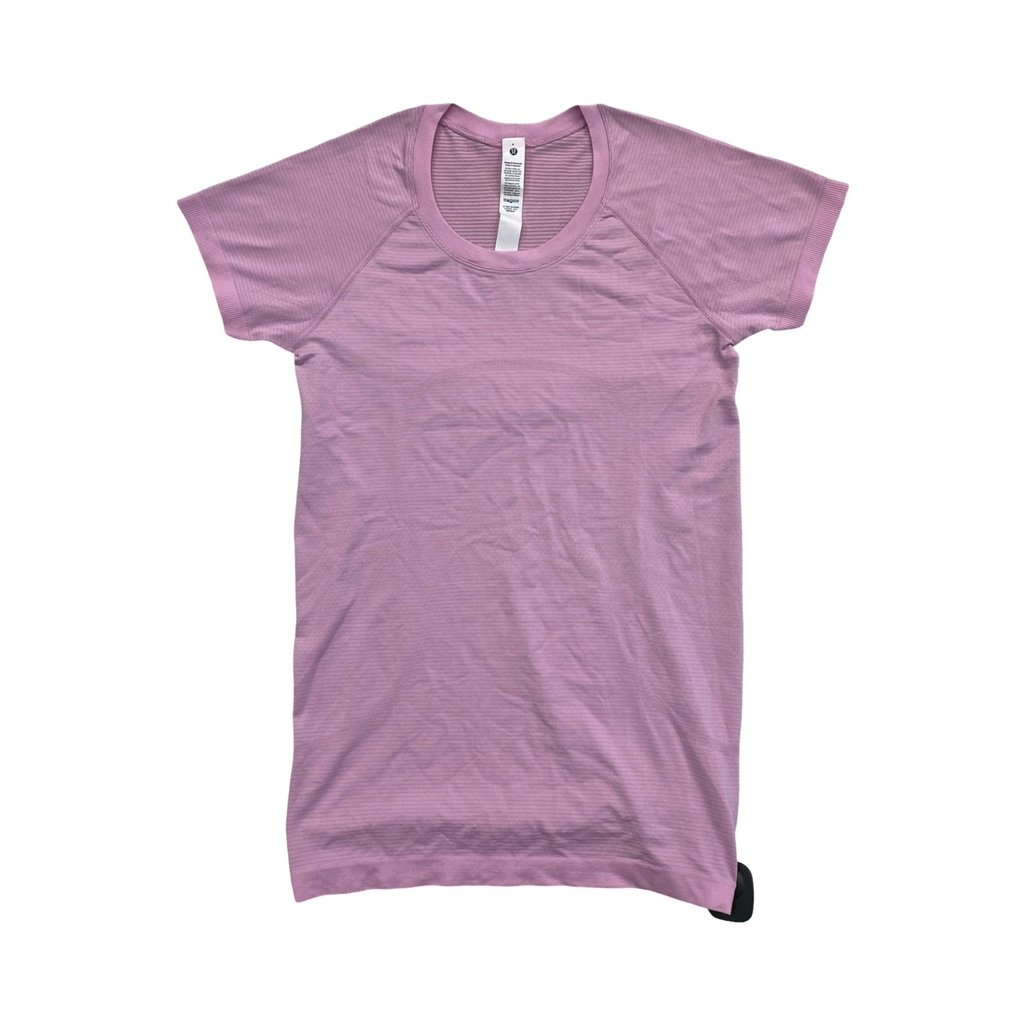Athletic Top Ss By Lululemon In Pink, Size:8