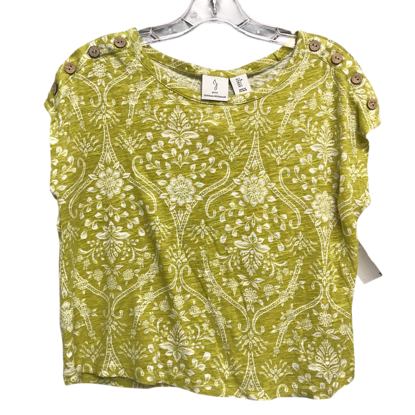 Top Sleeveless By Joie In Green, Size:S
