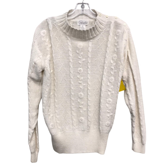 Sweater By Pappagallo In White, Size:S