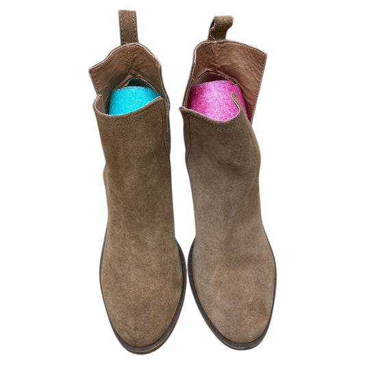 Boots Ankle Heels By Steve Madden In Brown, Size:8