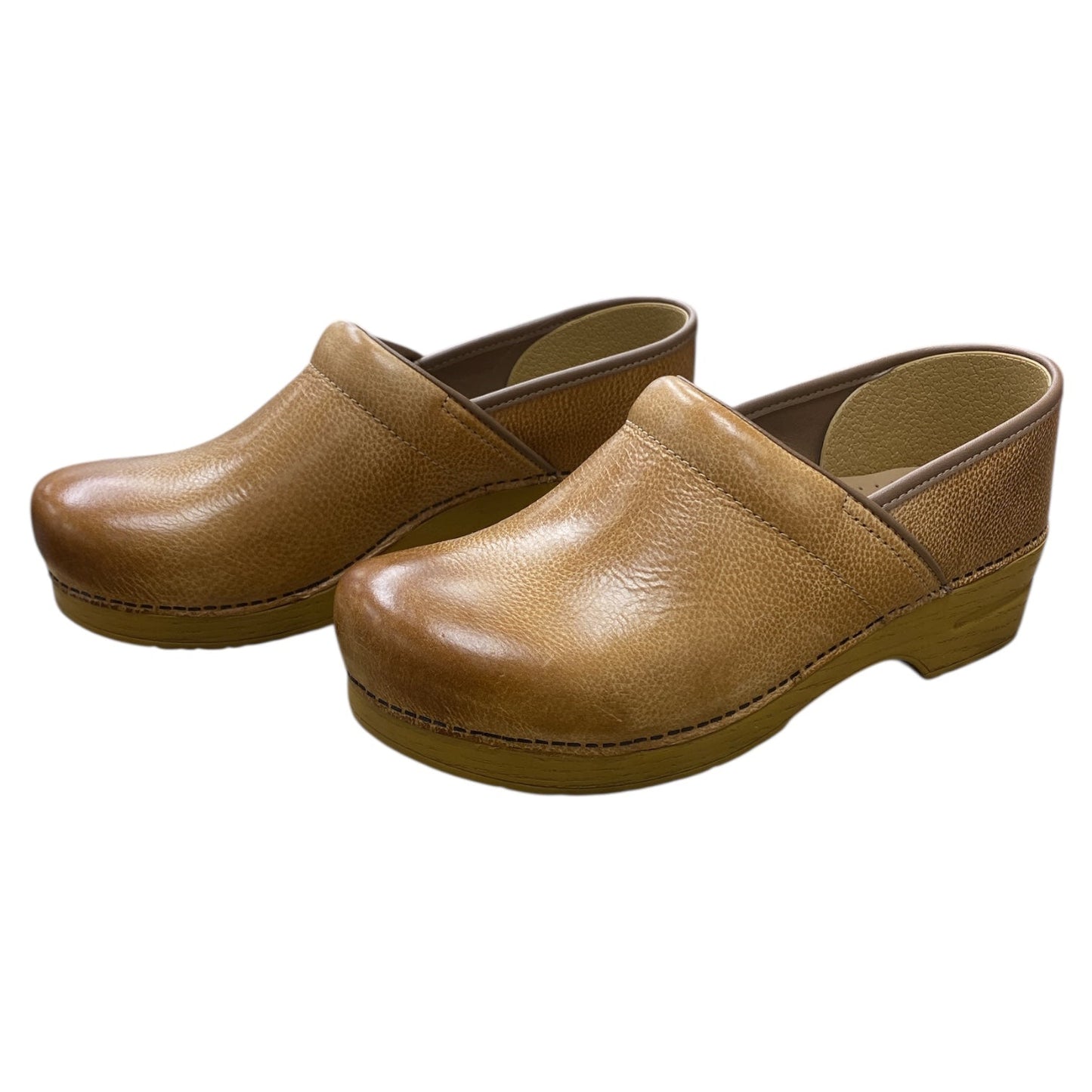 Shoes Heels Block By Dansko In Brown, Size:12.5