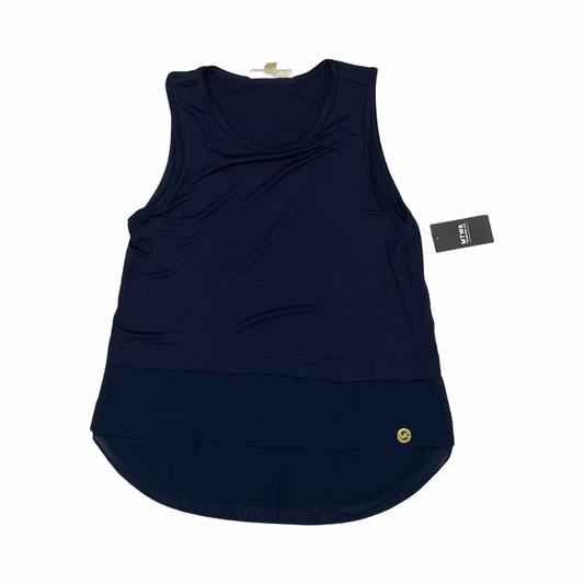 Top Sleeveless Designer By Michael Kors In Navy, Size:M