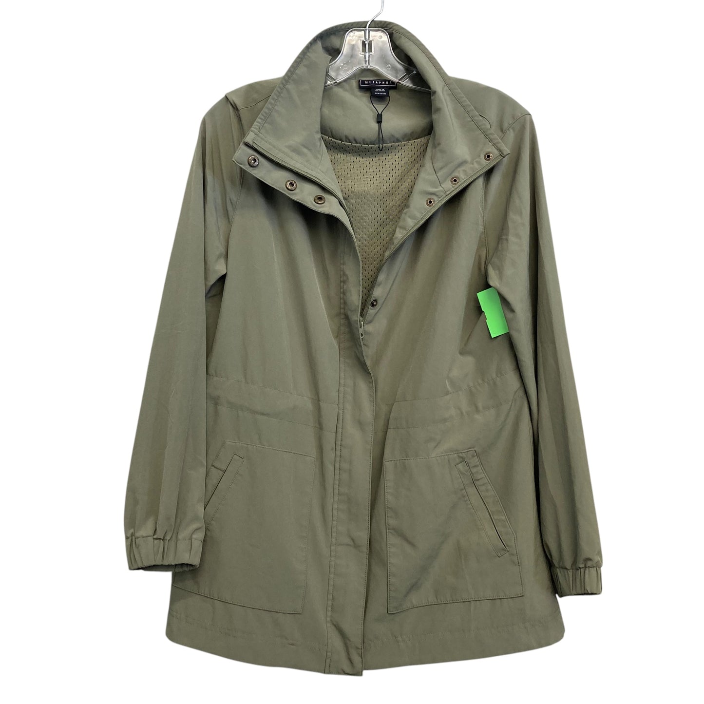 Athletic Jacket By Metaphor In Green, Size:M