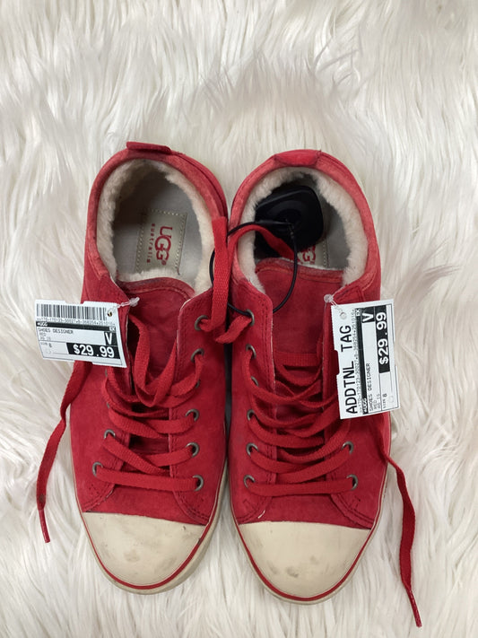 Shoes Designer By Ugg In Red, Size:8