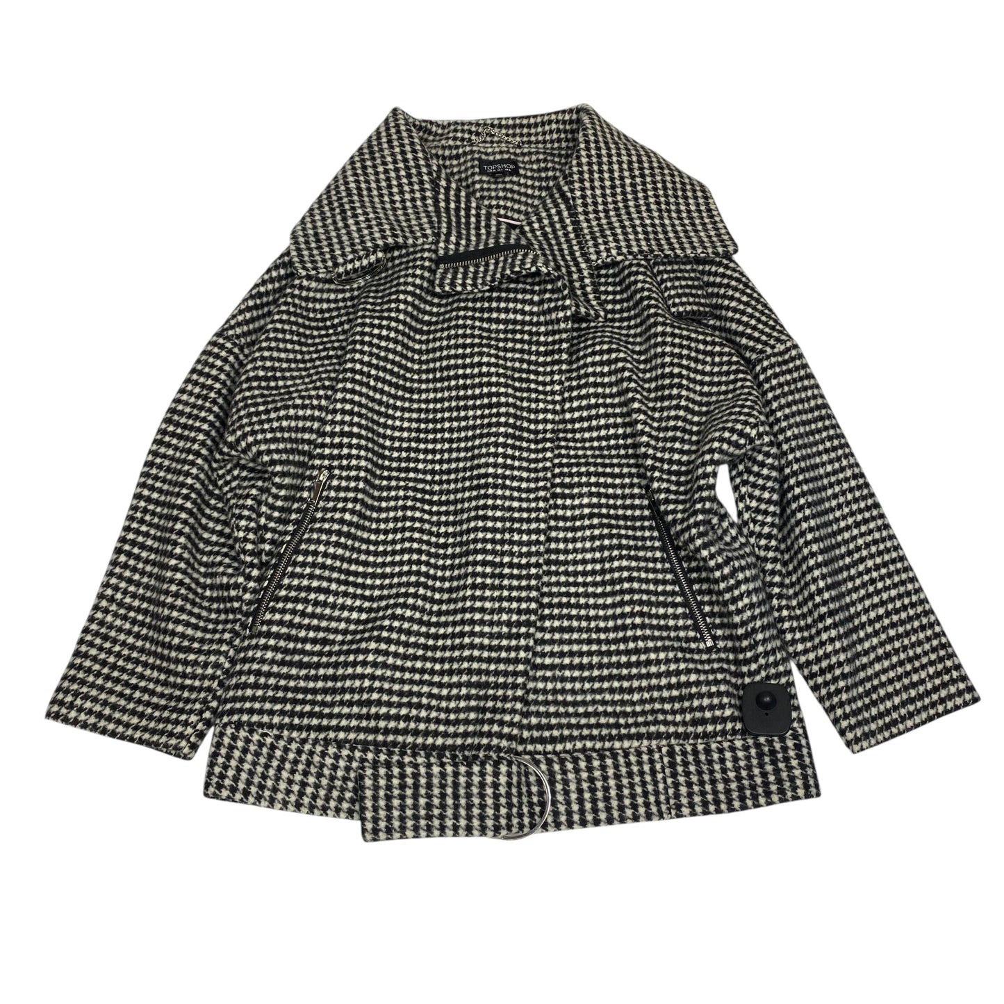 Coat Other By Topshop In Black, Size:Xs