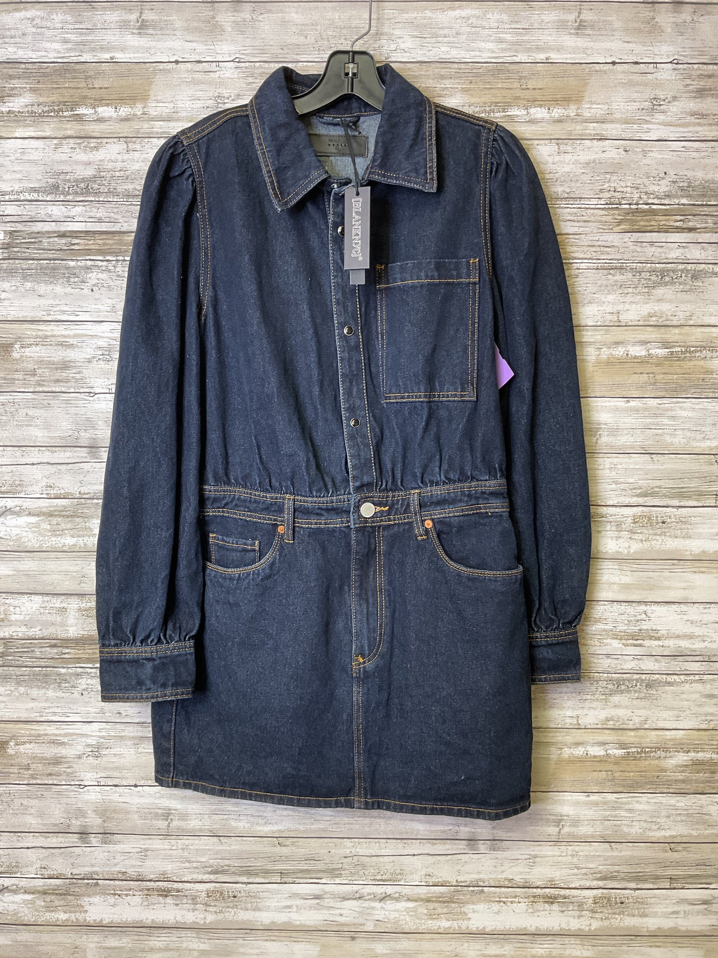 Dress Casual Midi By Blanknyc In Blue Denim, Size:L