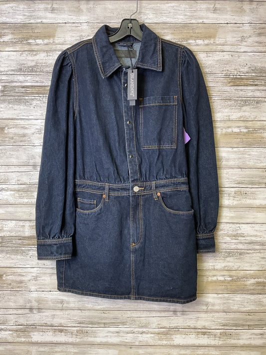 Dress Casual Midi By Blanknyc In Blue Denim, Size:L