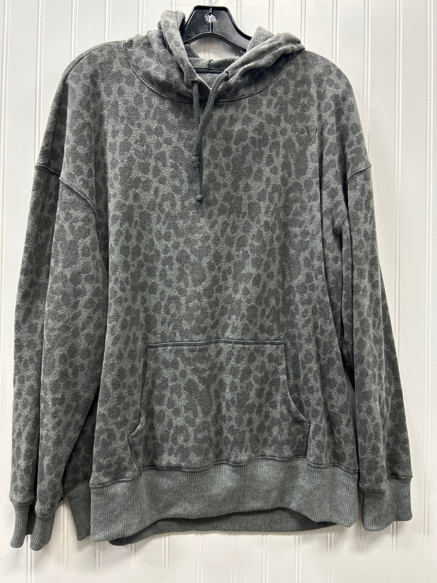 Sweatshirt Hoodie By Victorias Secret In Grey, Size:L