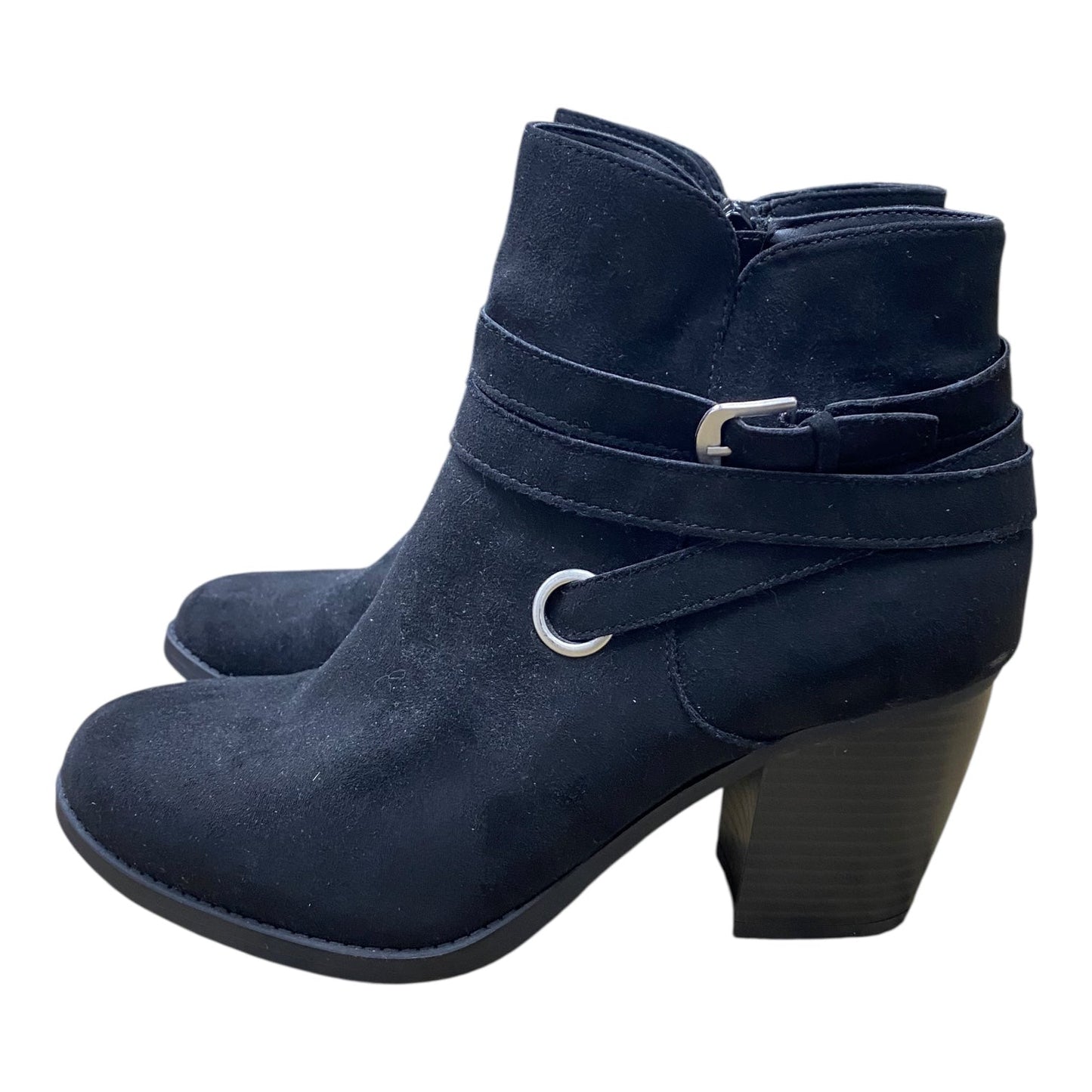 Boots Ankle Heels By Style And Company In Black, Size:8
