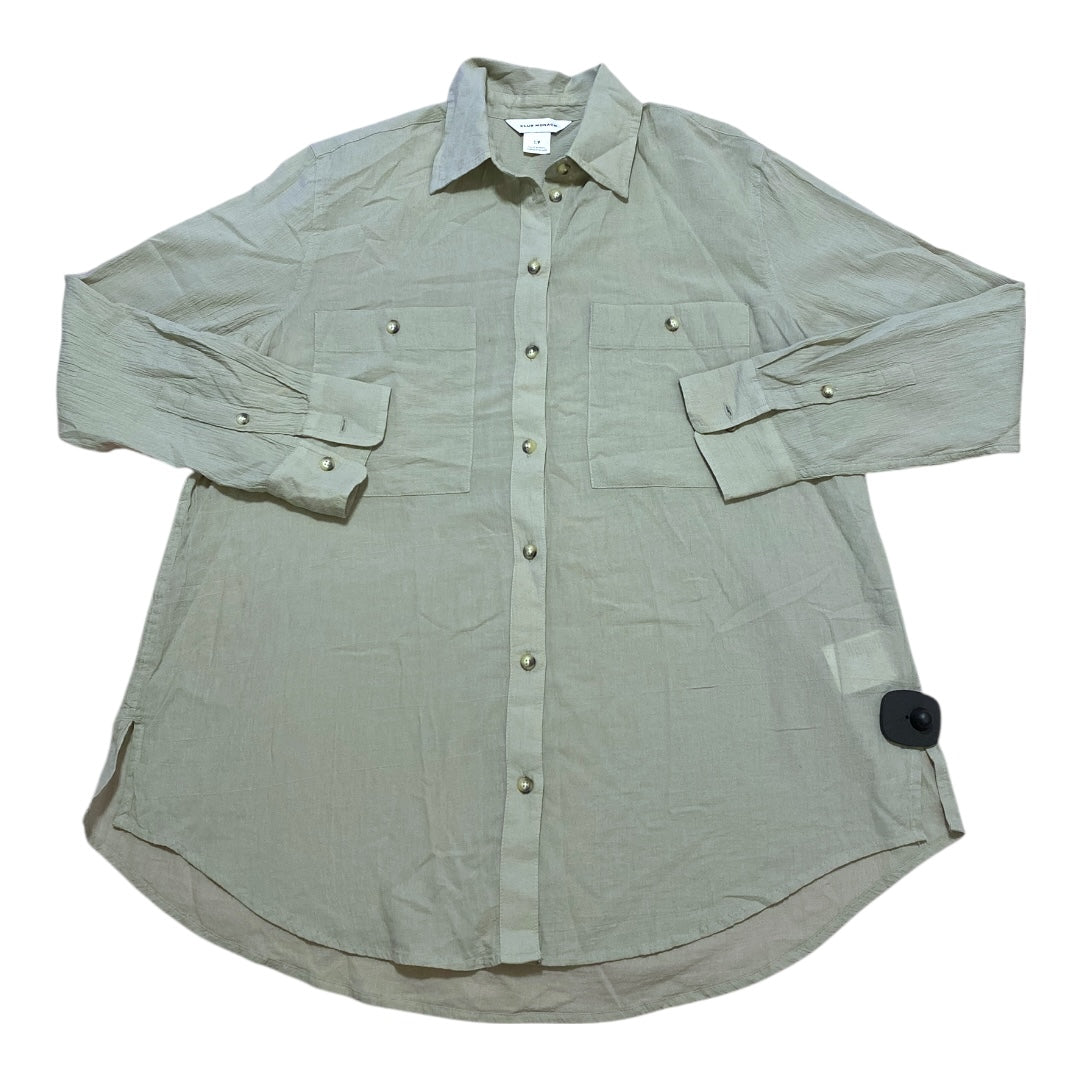 Top Ls By Club Monaco In Green, Size:S