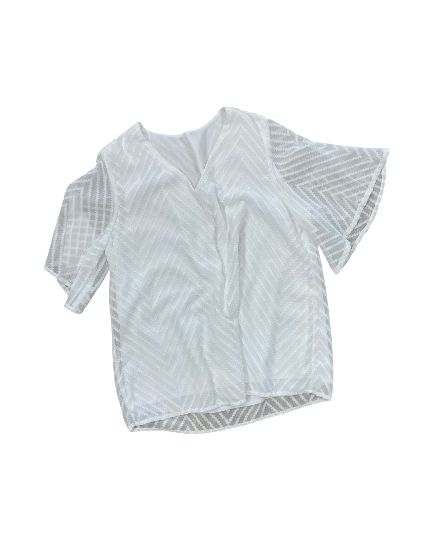 Top Ss By Clothes Mentor In White, Size:S
