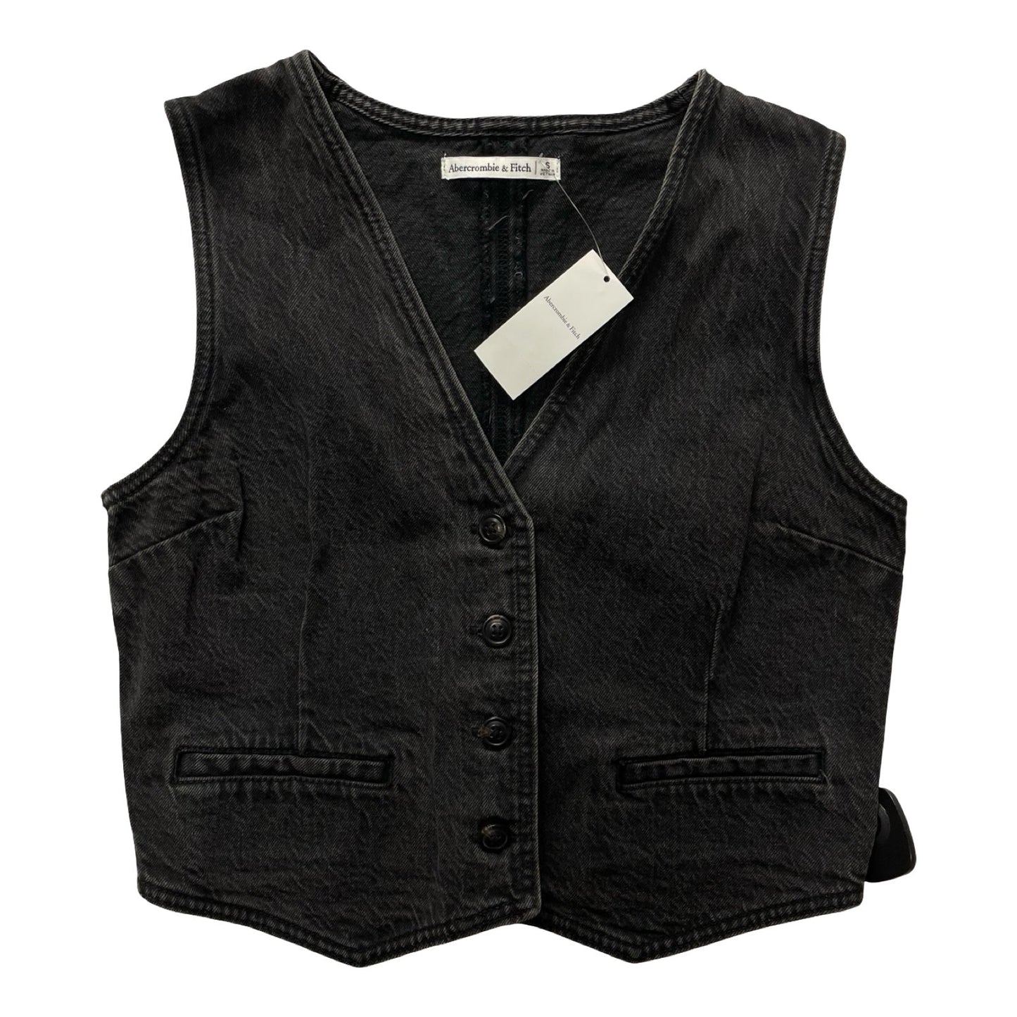 Vest Other By Abercrombie And Fitch In Black, Size:S