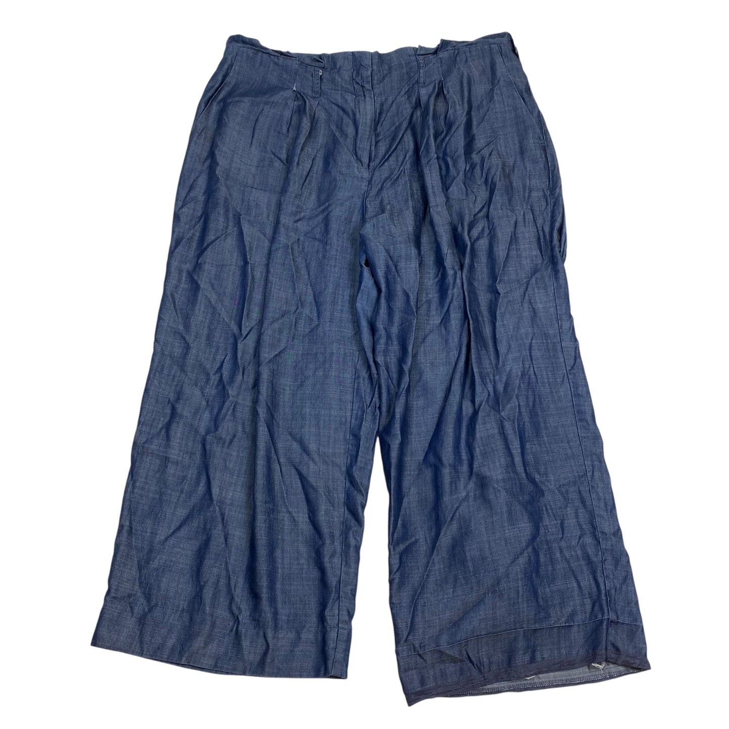 Pants Wide Leg By Kaari Blue In Blue, Size:16