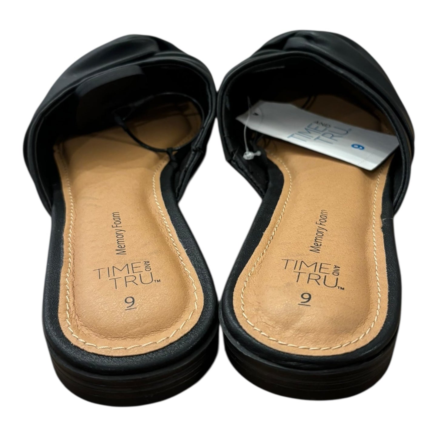 Shoes Flats By Time And Tru In Black, Size:9