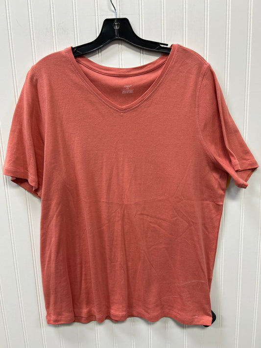 Top Ss Basic By Cj Banks In Peach, Size:1X