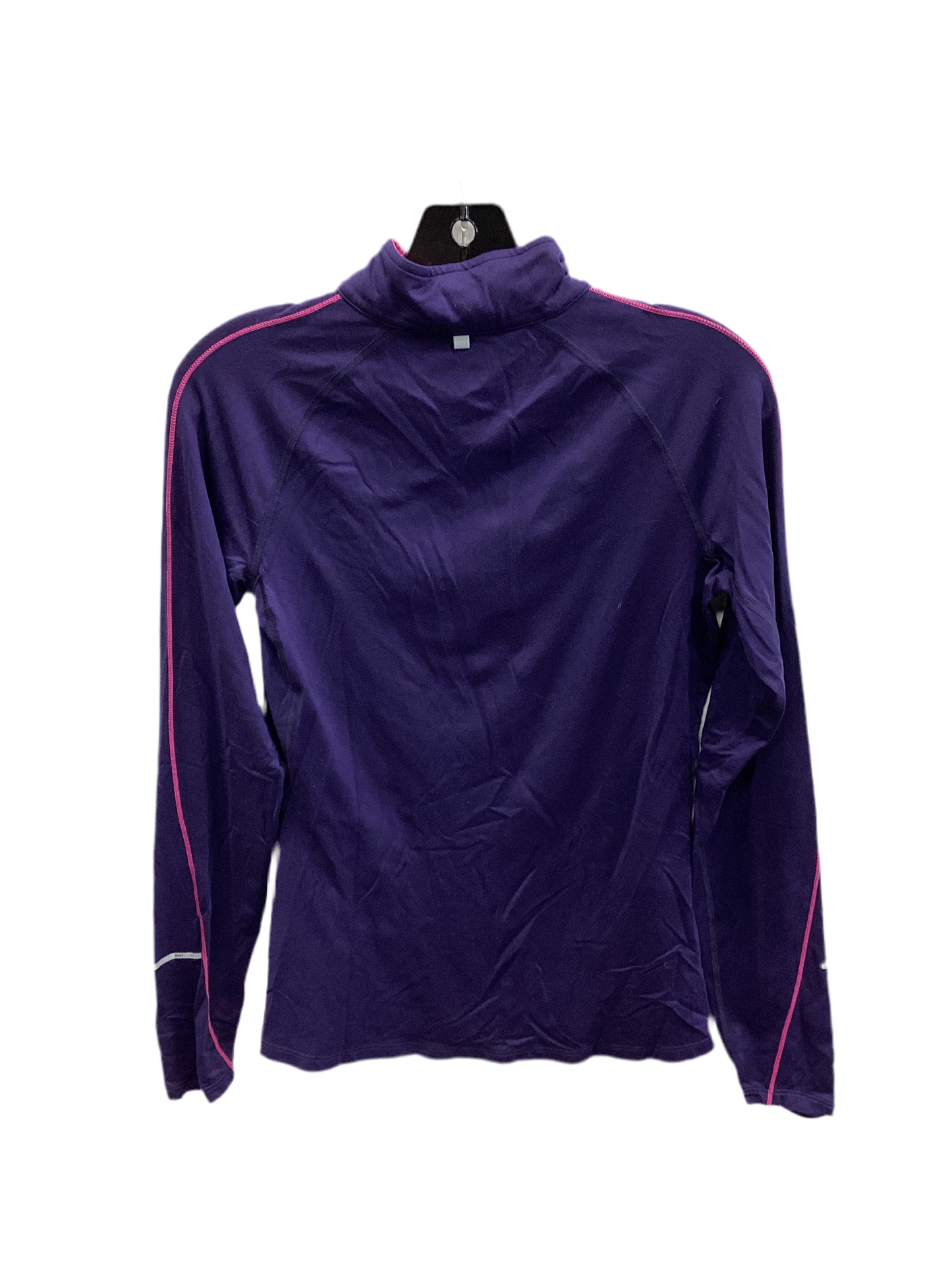 Athletic Top Ls Collar By Nike Apparel In Purple, Size:S