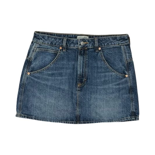 Skirt Mini & Short By Universal Thread In Blue Denim, Size:10