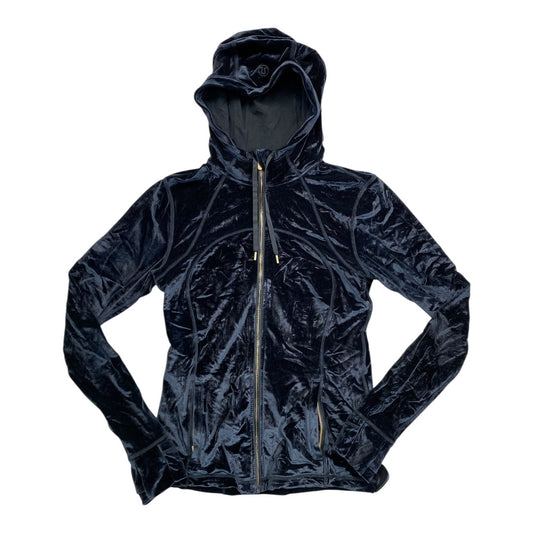 Athletic Jacket By Lululemon In Black & Gold, Size:10