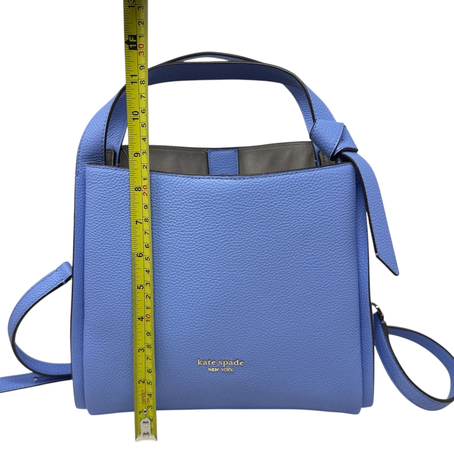 Knott Pebbled Leather Crossbody Tote Designer By Kate Spade, Size: Medium