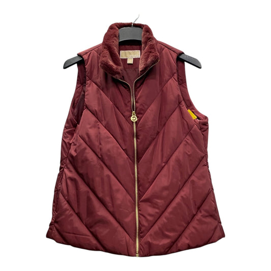 Vest Puffer & Quilted By Michael By Michael Kors In Red, Size:M