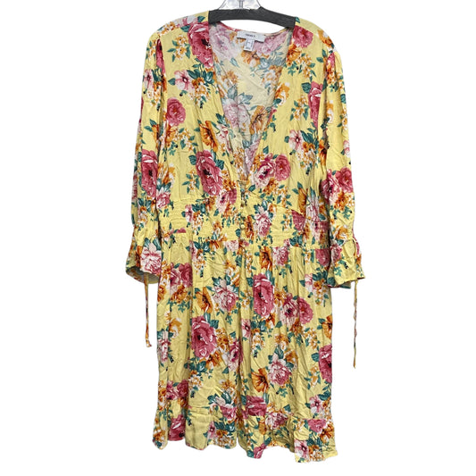 Dress Casual Short By Forever 21 In Floral Print, Size:3