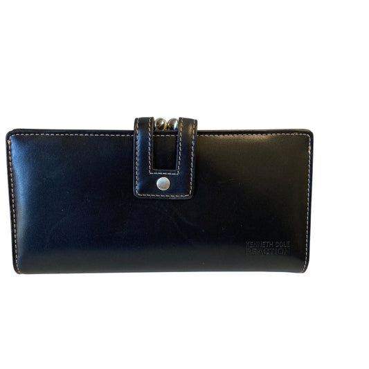 Wallet Leather By Kenneth Cole Reaction In Black, Size:Large