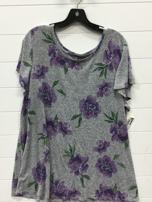 Top Ss By Lane Bryant In Grey, Size:2X