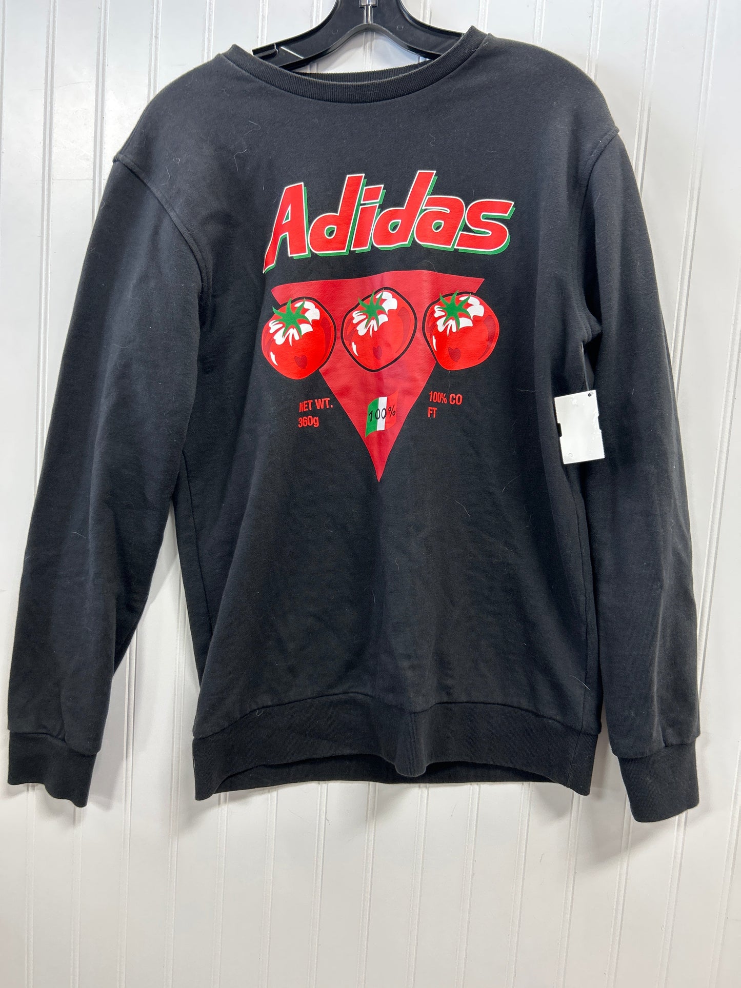 Athletic Sweatshirt Crewneck By Adidas In Black, Size:S
