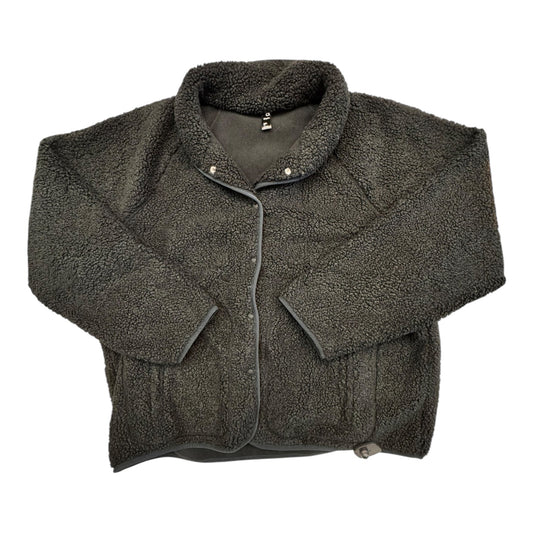 Jacket Faux Fur & Sherpa By Gapfit In Black, Size:Xxl