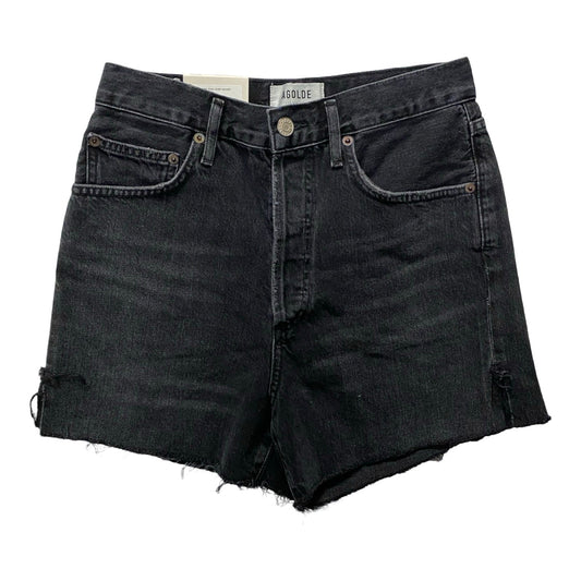 Shorts By Agolde In Black Denim, Size:2