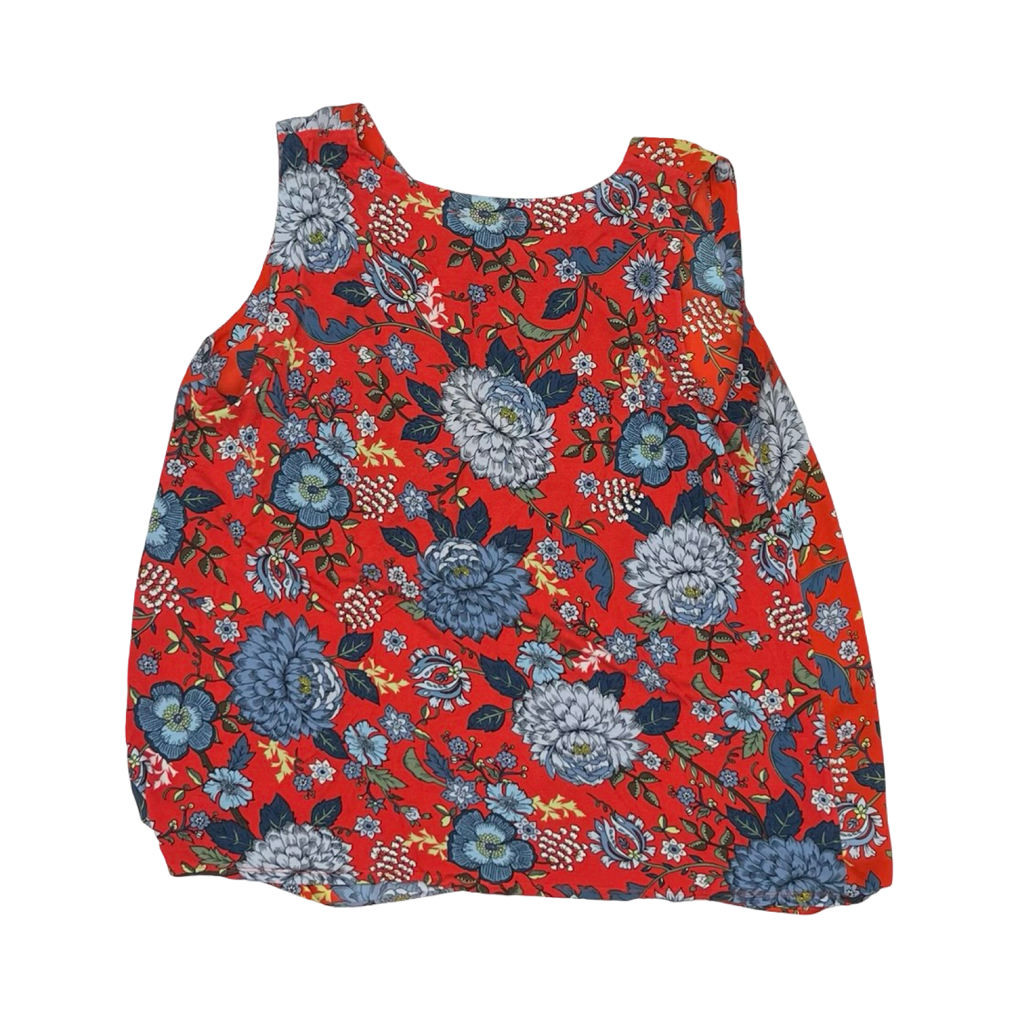 Blouse Sleeveless By Loft In Red, Size:1X