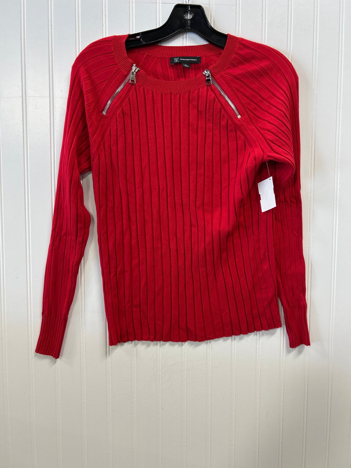 Top Ls By Inc In Red, Size:L